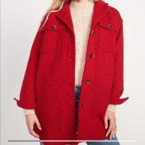 Old Navy Red Shacket!